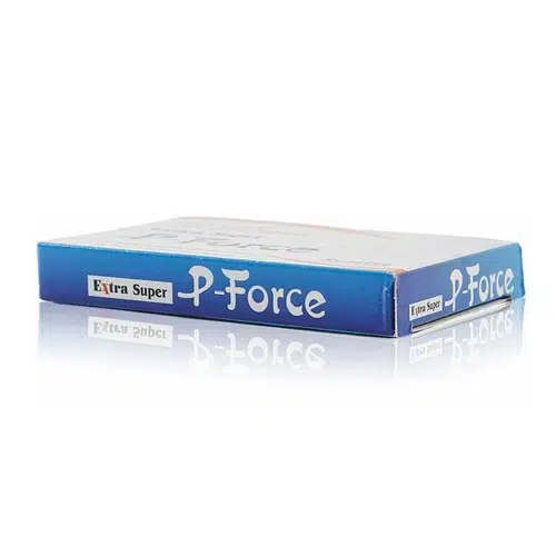 必利吉（藍P）Extra Super P-Force 藍色藥盒側躺圖